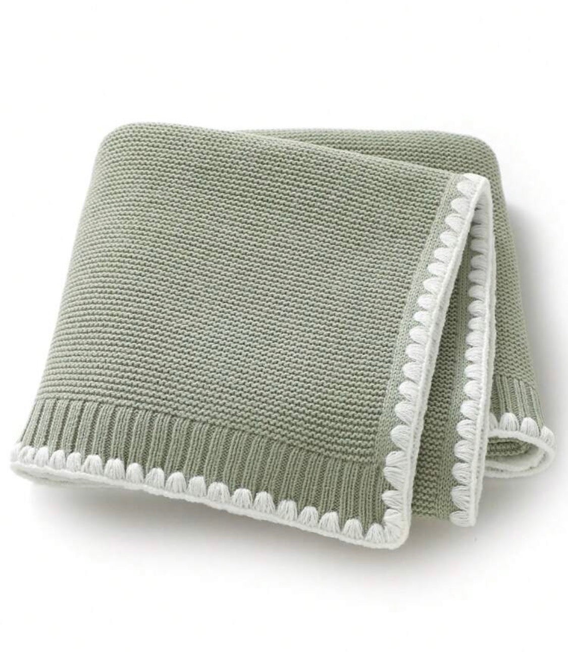 Personalized Knit Baby Blanket