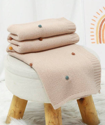 Personalized Knit Baby Blanket