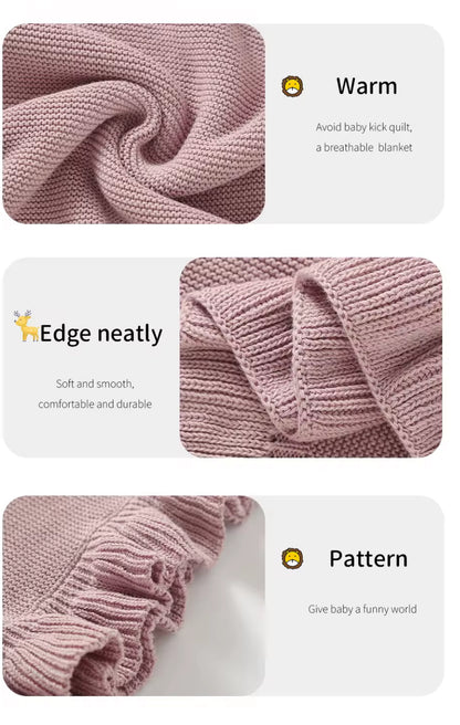 Personalized Knit Baby Blanket