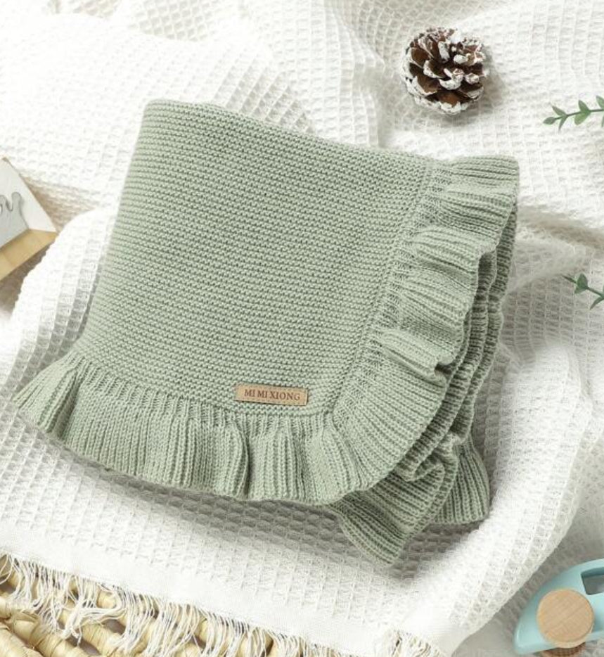 Personalized Knit Baby Blanket