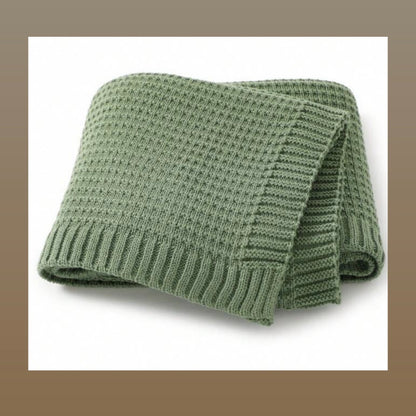 Personalized Knit Baby Blanket