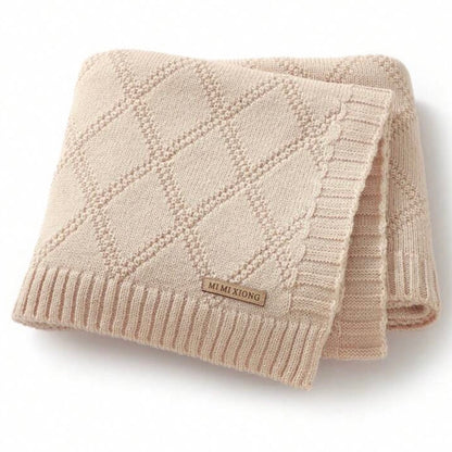 Personalized Knit Baby Blanket