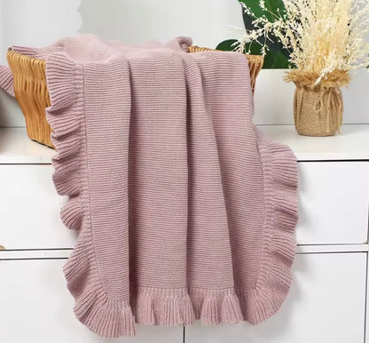 Personalized Knit Baby Blanket