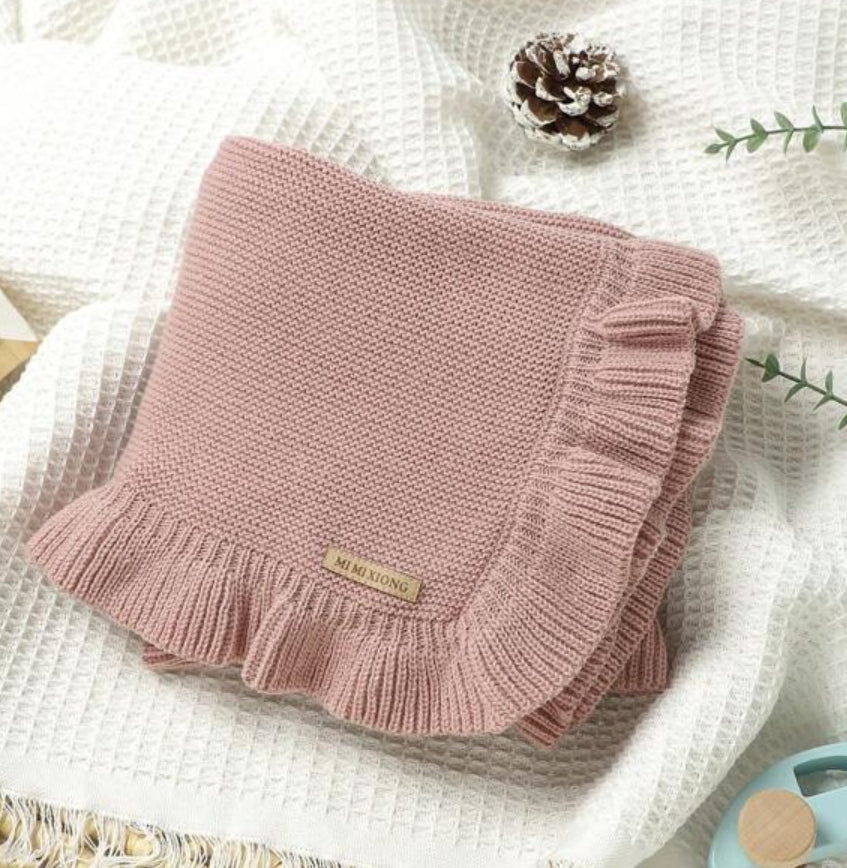 Personalized Knit Baby Blanket