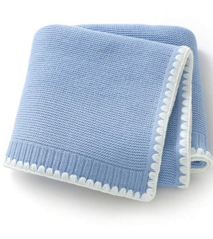 Personalized Knit Baby Blanket